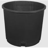Gro Pro Premium Nursery Pots - Injection Molded- 5 Gallon Squat (Pallet of 336)