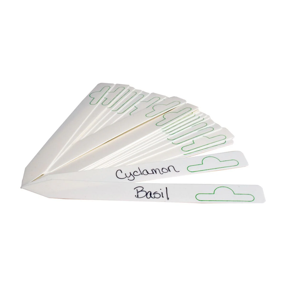 Hydrofarm Plastic Plant Marker White 6" x 5/8"