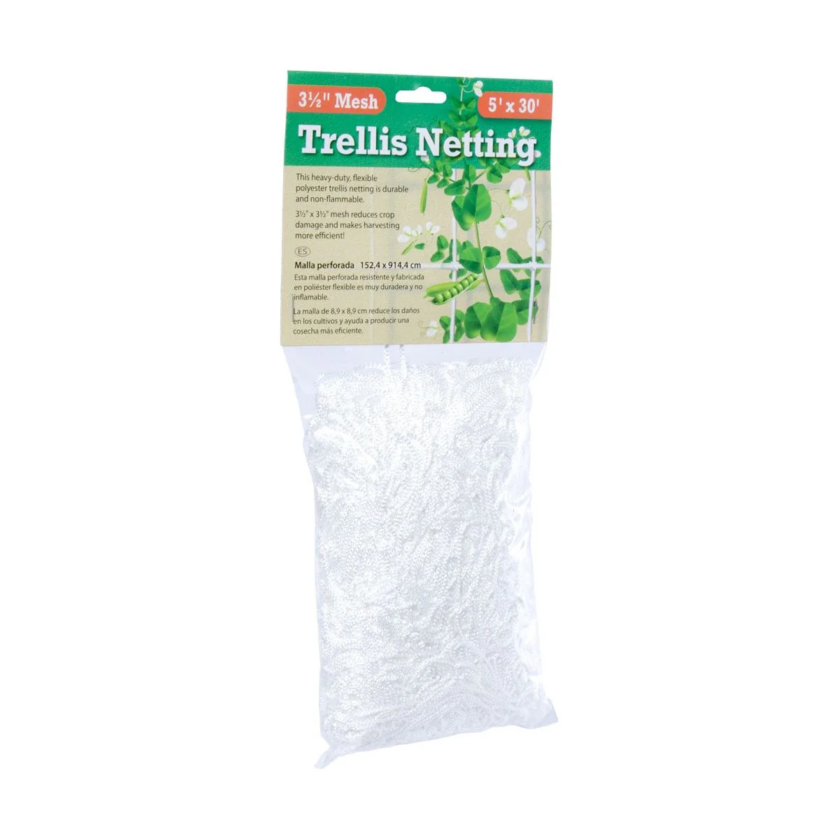 Hydrofarm Trellis Netting 3.5" Woven Mesh- 5'x30' (Case of 12)