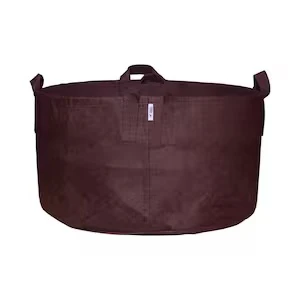 Root Pouch 65 Gallon Brown HEAVYWEIGHT (250 g/m2) w/ Handles (Pack Of 5)