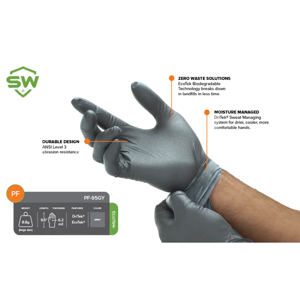 SW PowerForm Black Gloves - Image 4